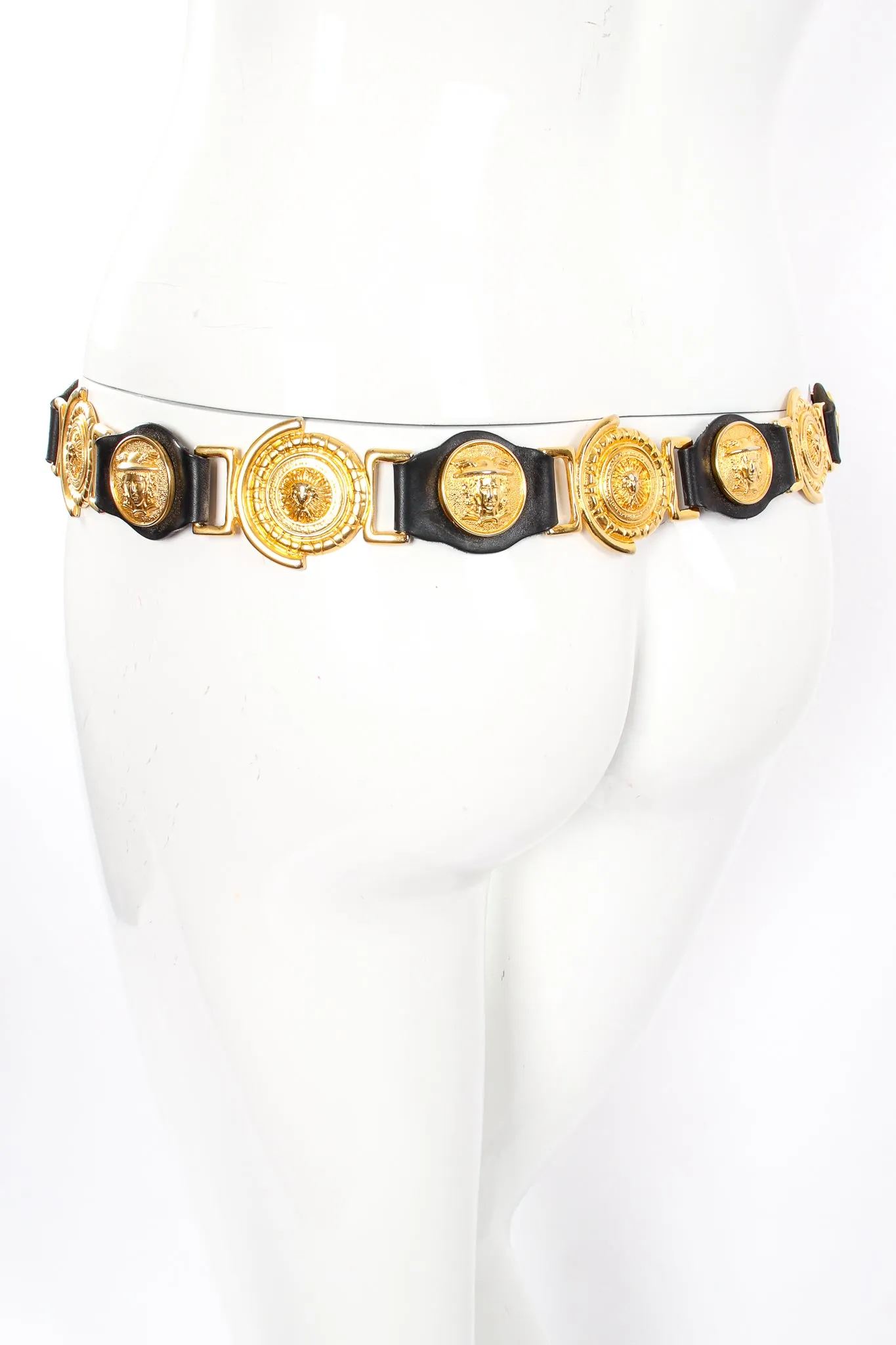 Leather Linked Medusa Belt