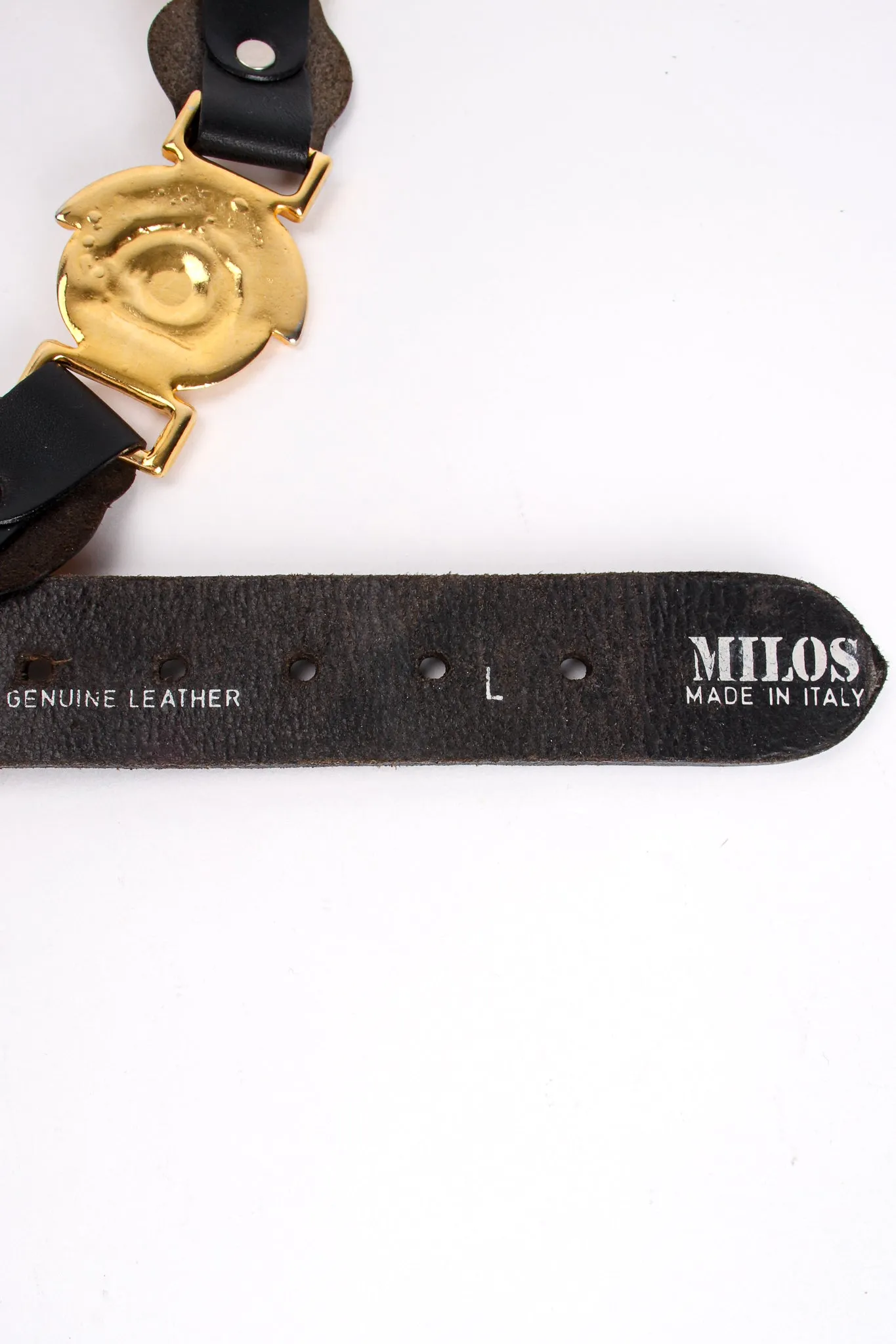 Leather Linked Medusa Belt