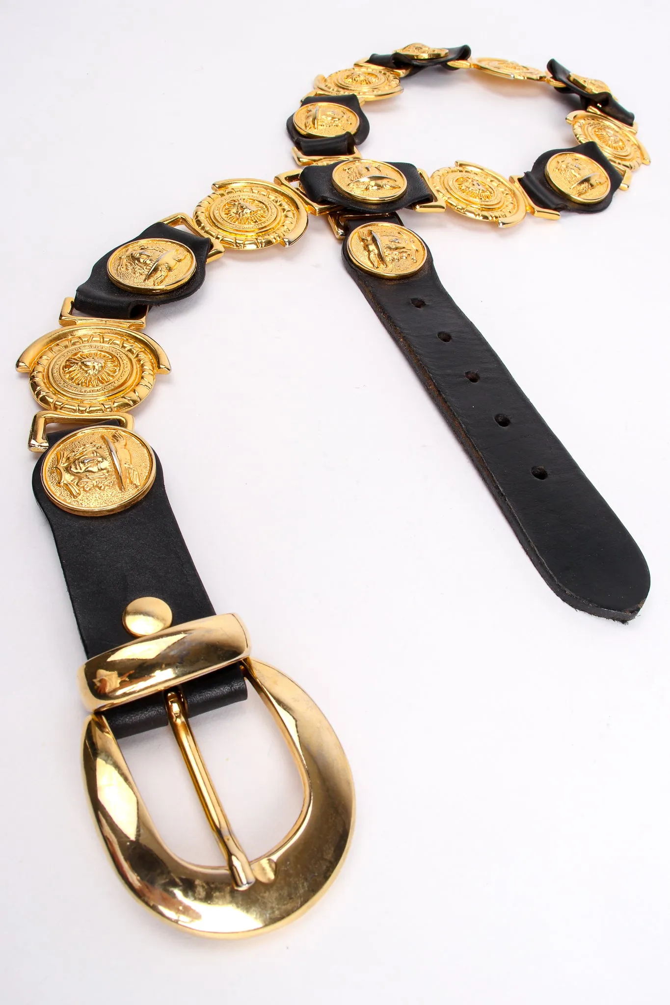 Leather Linked Medusa Belt