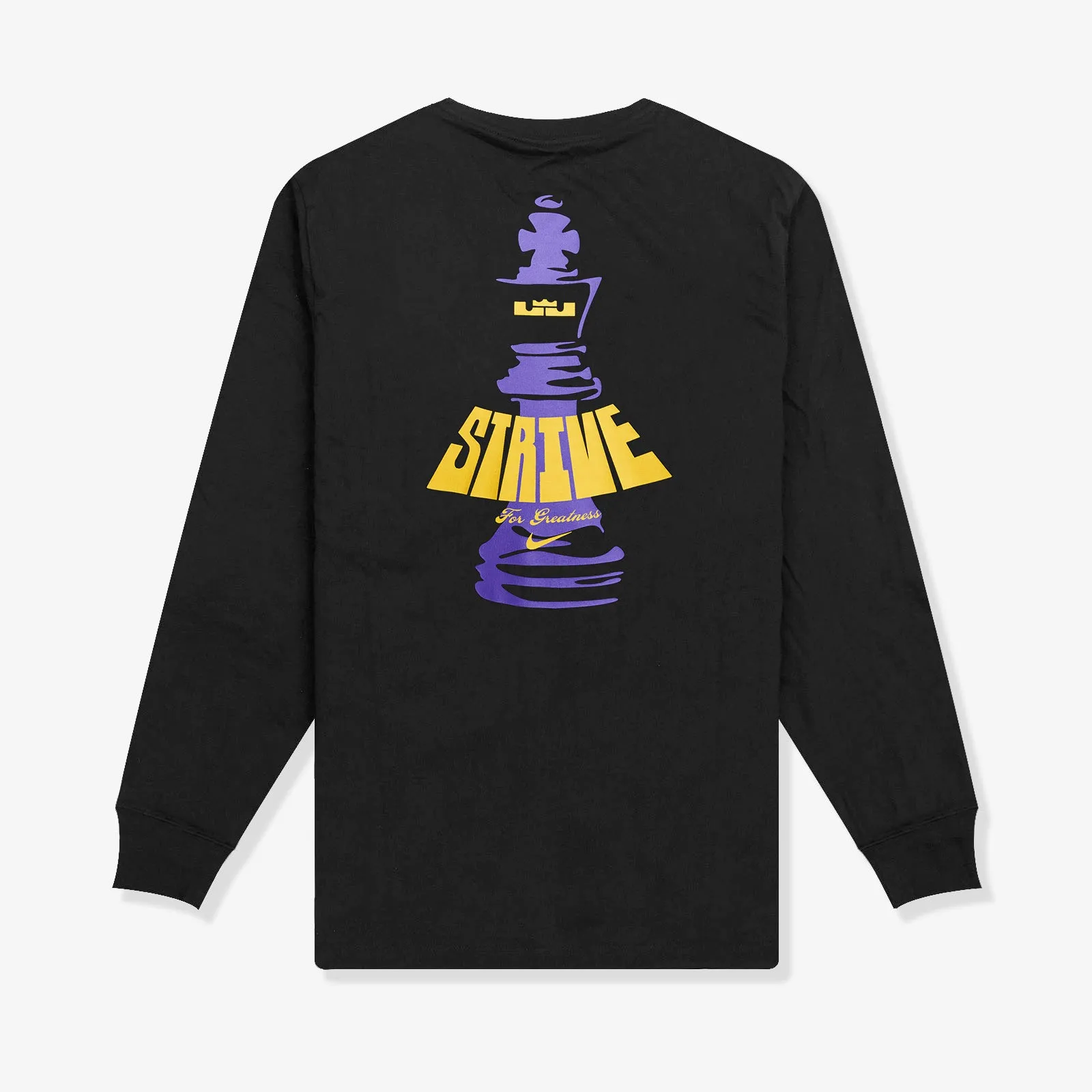 LeBron 'Strive For Greatness' Long Sleeve T-Shirt - Black