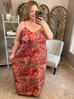 Less Than Subtle Spaghetti Strap Maxi w/Pockets