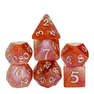 Level Up Dice | Galaxy Rounded | Deep Orange