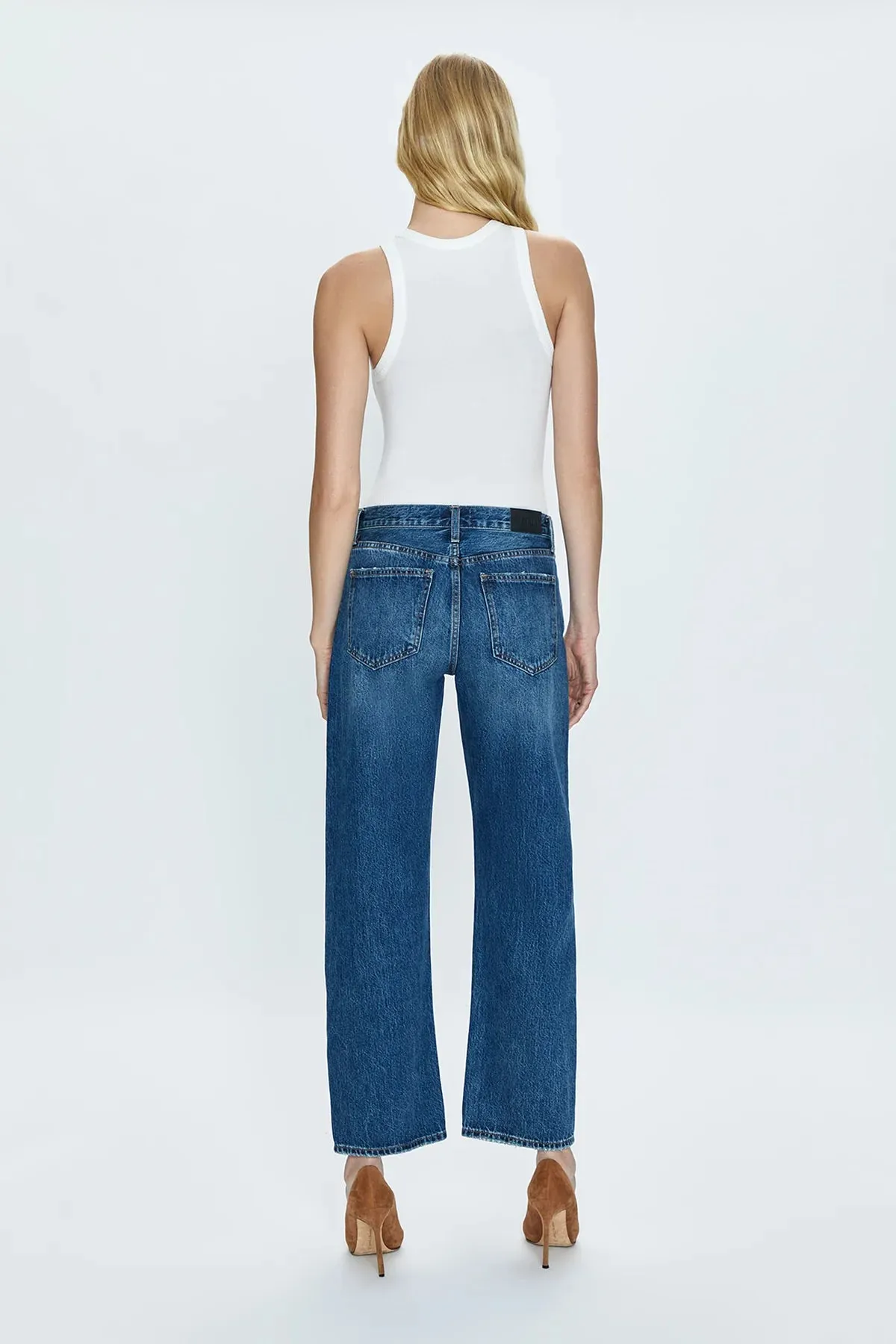 Lexi Mid Rise Bowed Straight Jean - Artisan