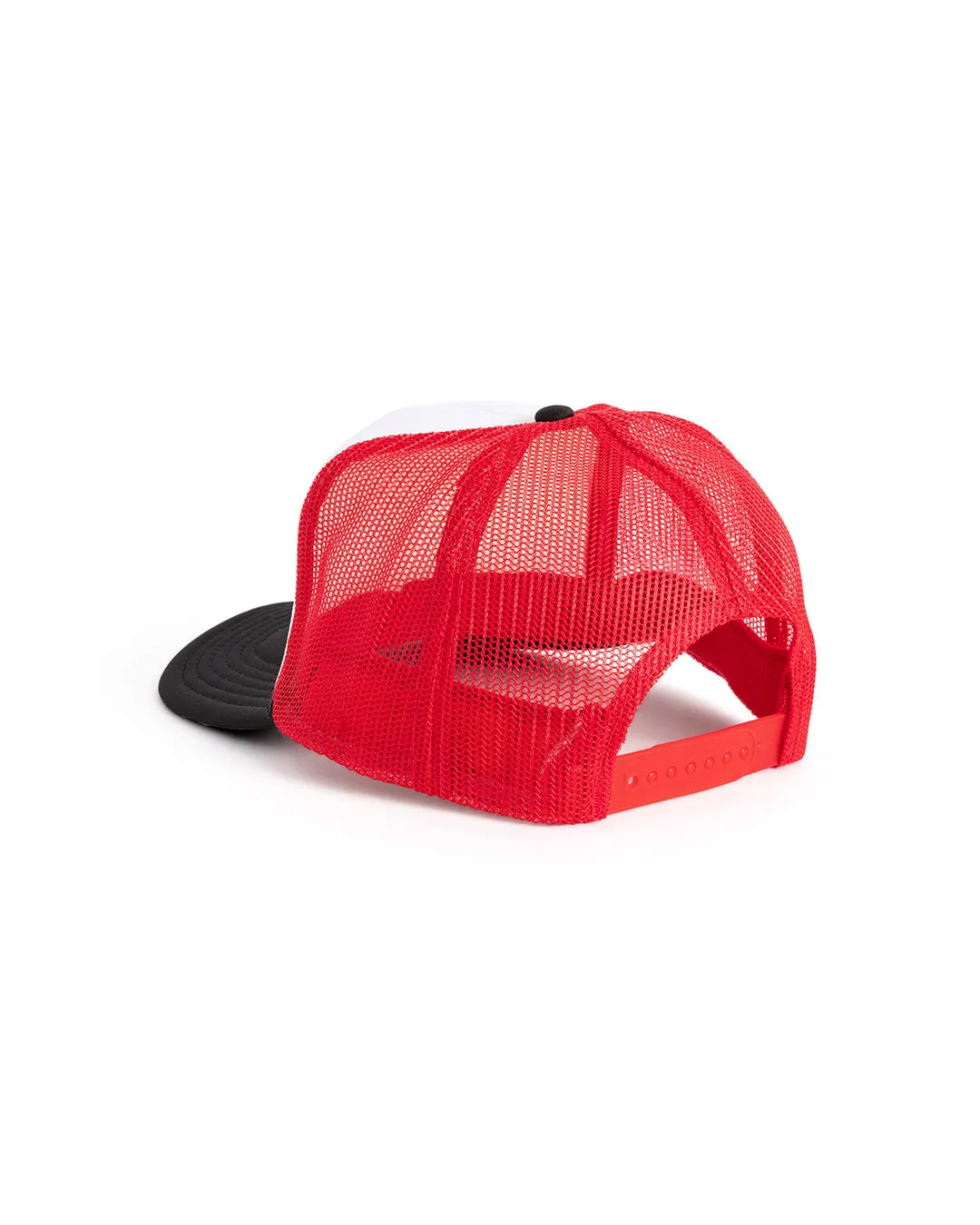 License Plate Trucker - Black/White/Red