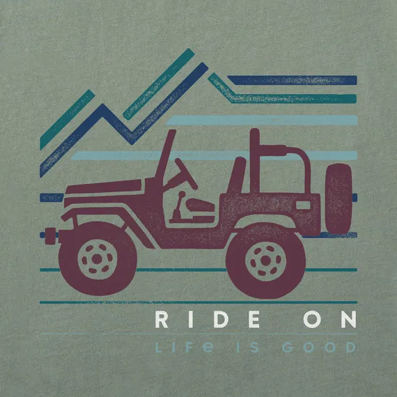 Life is Good Men's Ride On Mountains Simply True Fleece Hoodie
