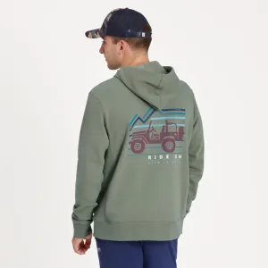 Life is Good Men's Ride On Mountains Simply True Fleece Hoodie
