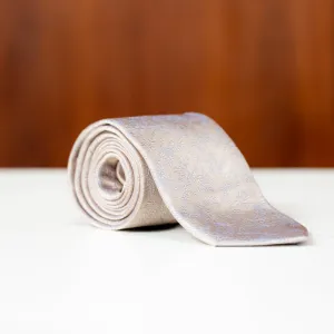 Light Blue Subtle Floral Silk Necktie
