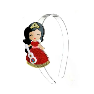 Lilies & Roses Cute Doll Headband - Doll with Guitar