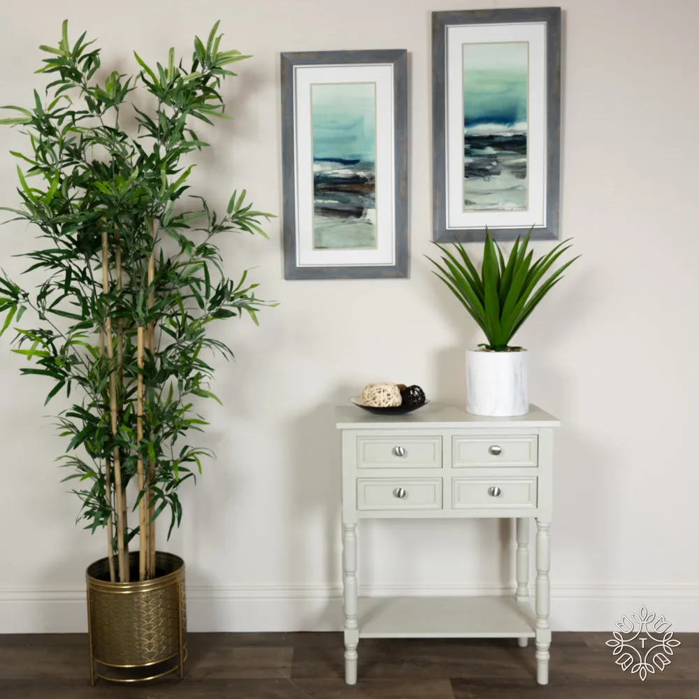 Lincoln 2 2 Drawer Console Table Subtle Grey