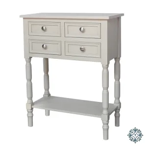 Lincoln 2 2 Drawer Console Table Subtle Grey