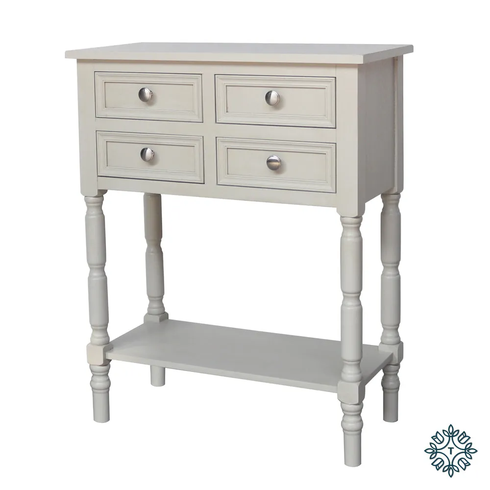 Lincoln 2 2 Drawer Console Table Subtle Grey