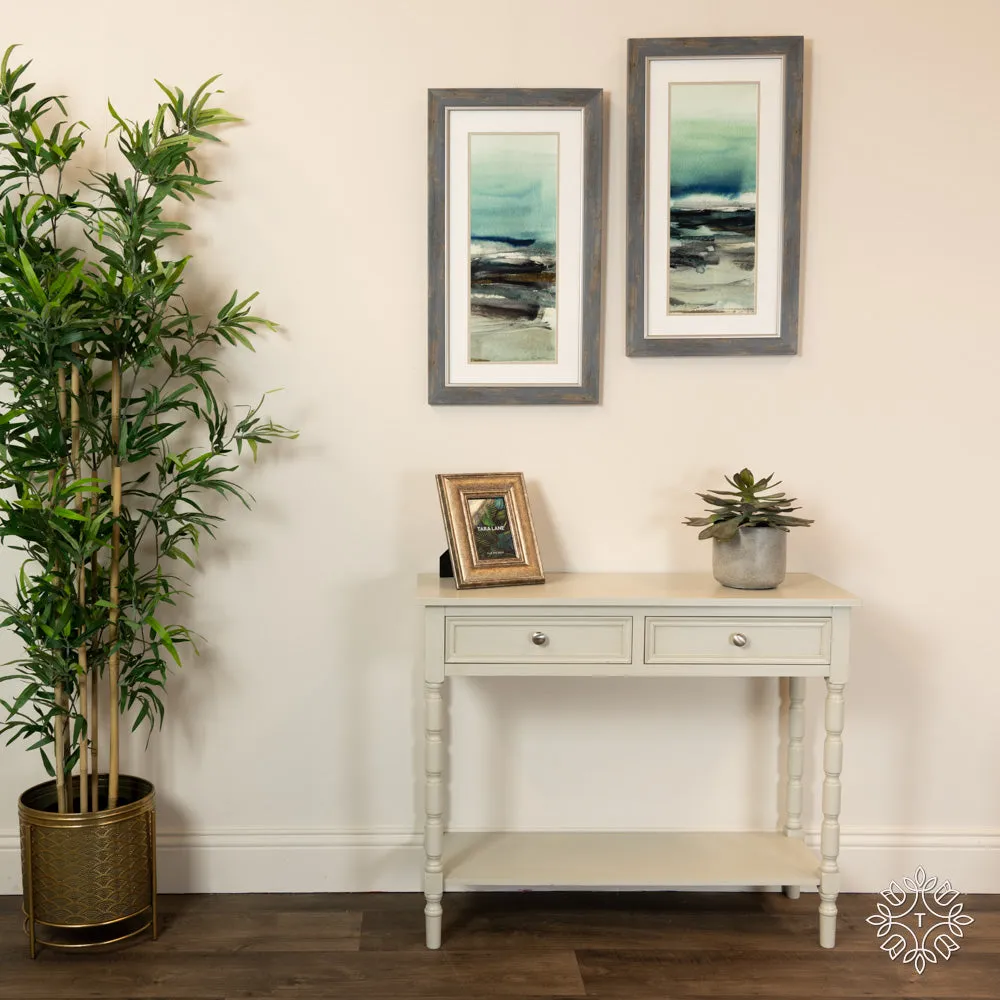 Lincoln 2 Drawer Console Table Subtle Grey