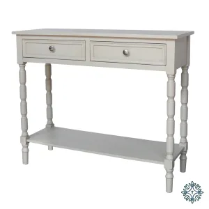 Lincoln 2 Drawer Console Table Subtle Grey
