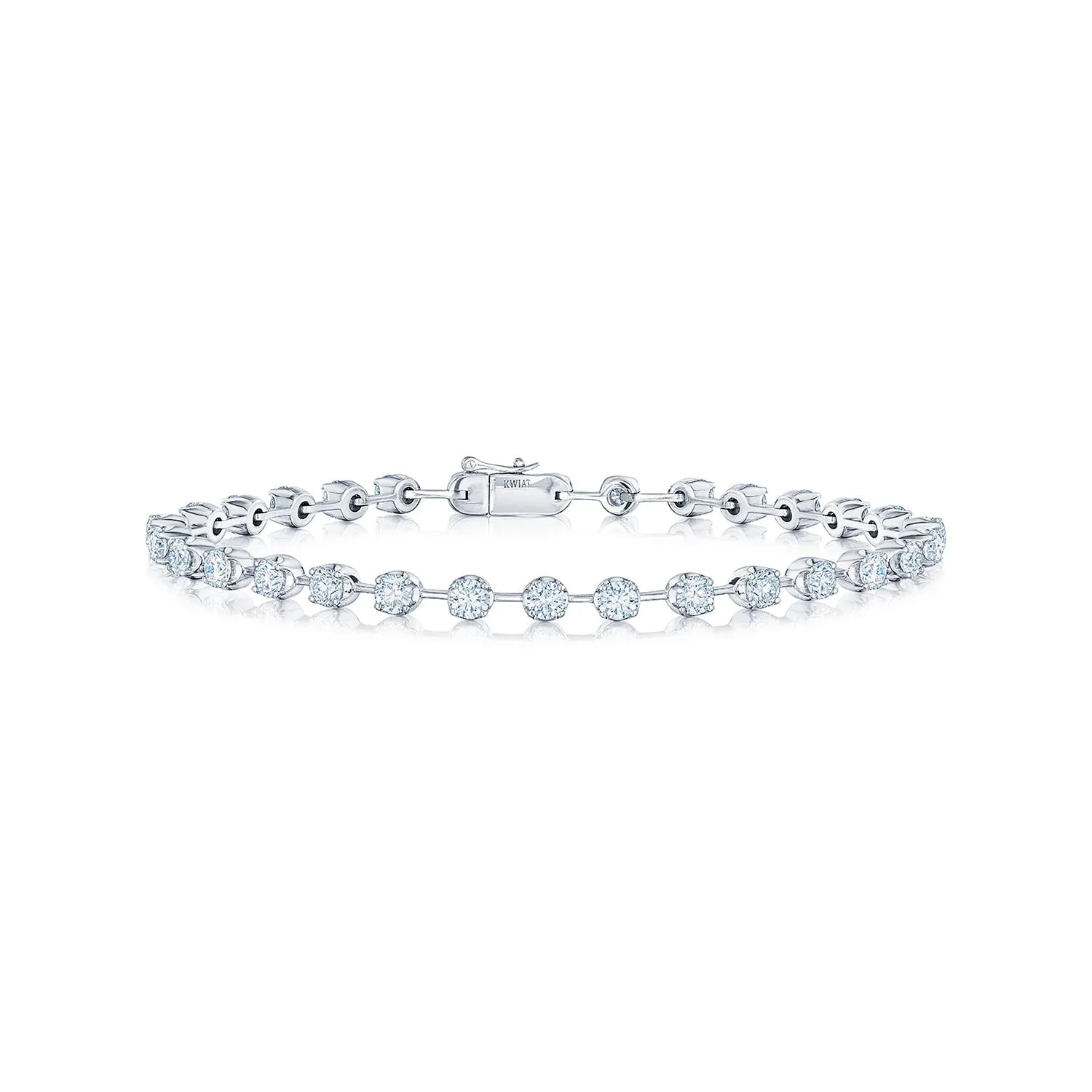 Line Bracelet with Diamonds