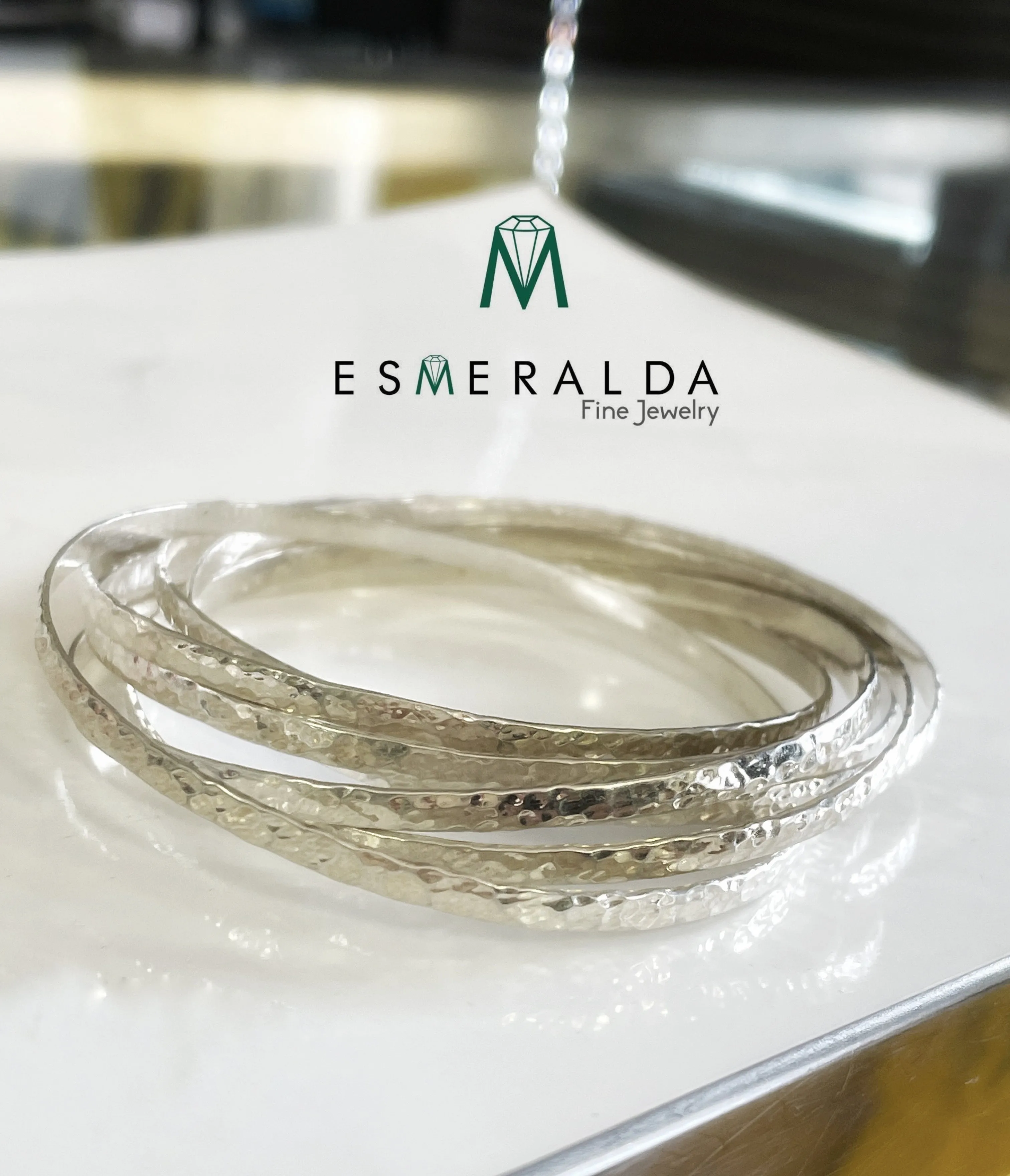 Linked Bangle Bracelets