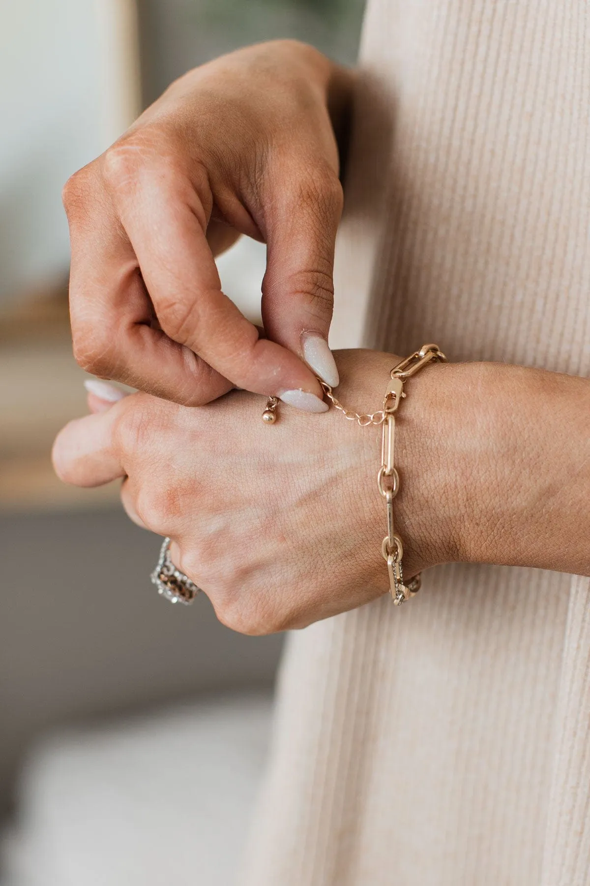 Linked By Fate Chain Bracelet- Gold