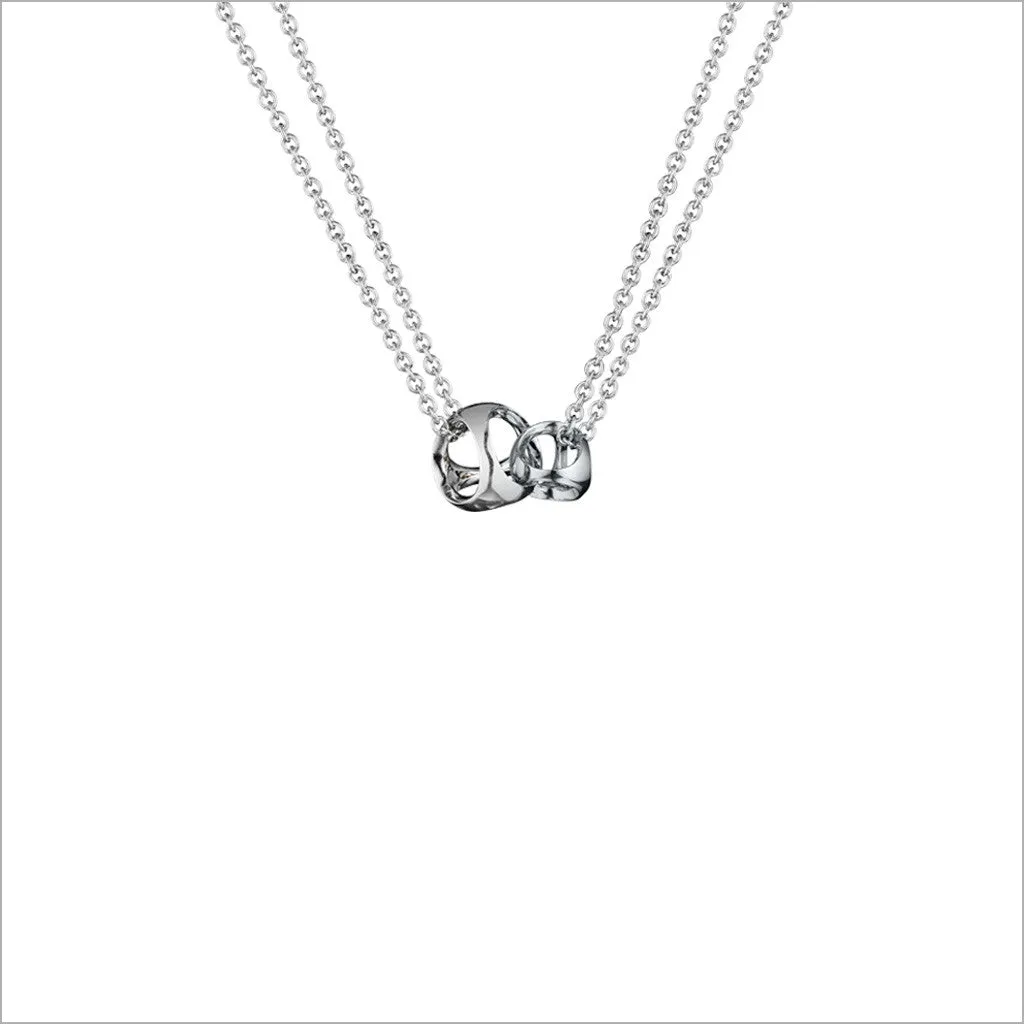 Linked By Love Sterling Silver Small Necklace