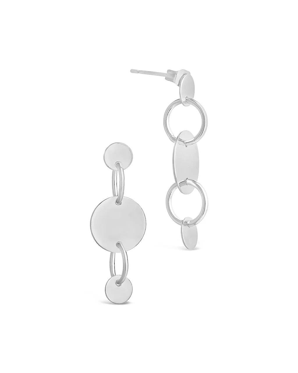 Linked Circle Drop Studs