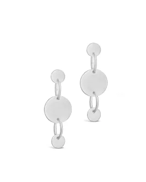 Linked Circle Drop Studs