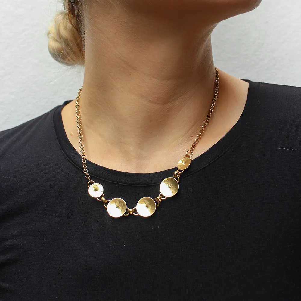Linked Cymbals Necklace