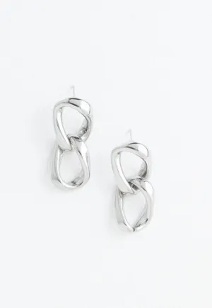 Linked Together Earrings – Silver