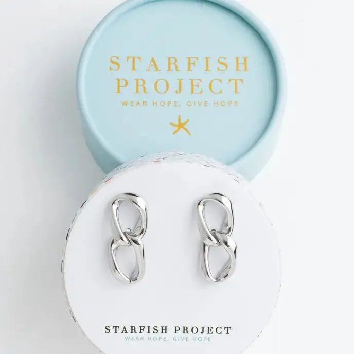 Linked Together Earrings {silver}