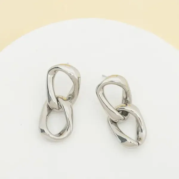 Linked Together Earrings {silver}