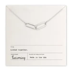 Linked Together Necklace Silver