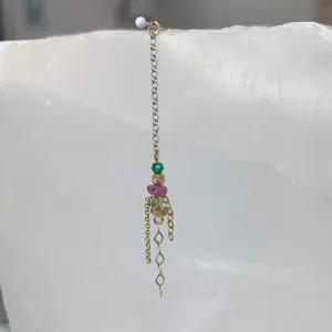 Long Busy Body Mixed Metal Charm