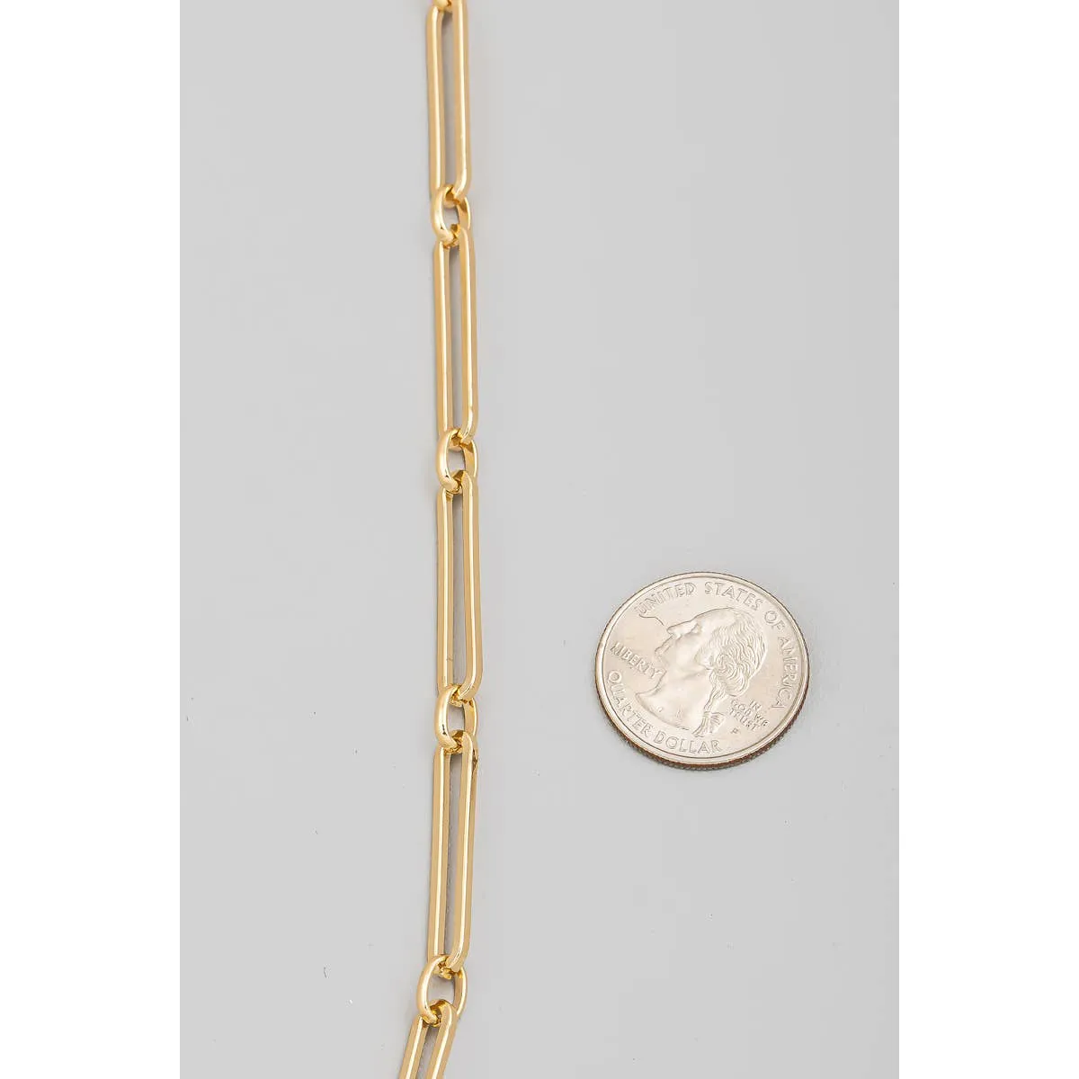 Long Oval Chain Toggle Necklace | Stuffology Boutique