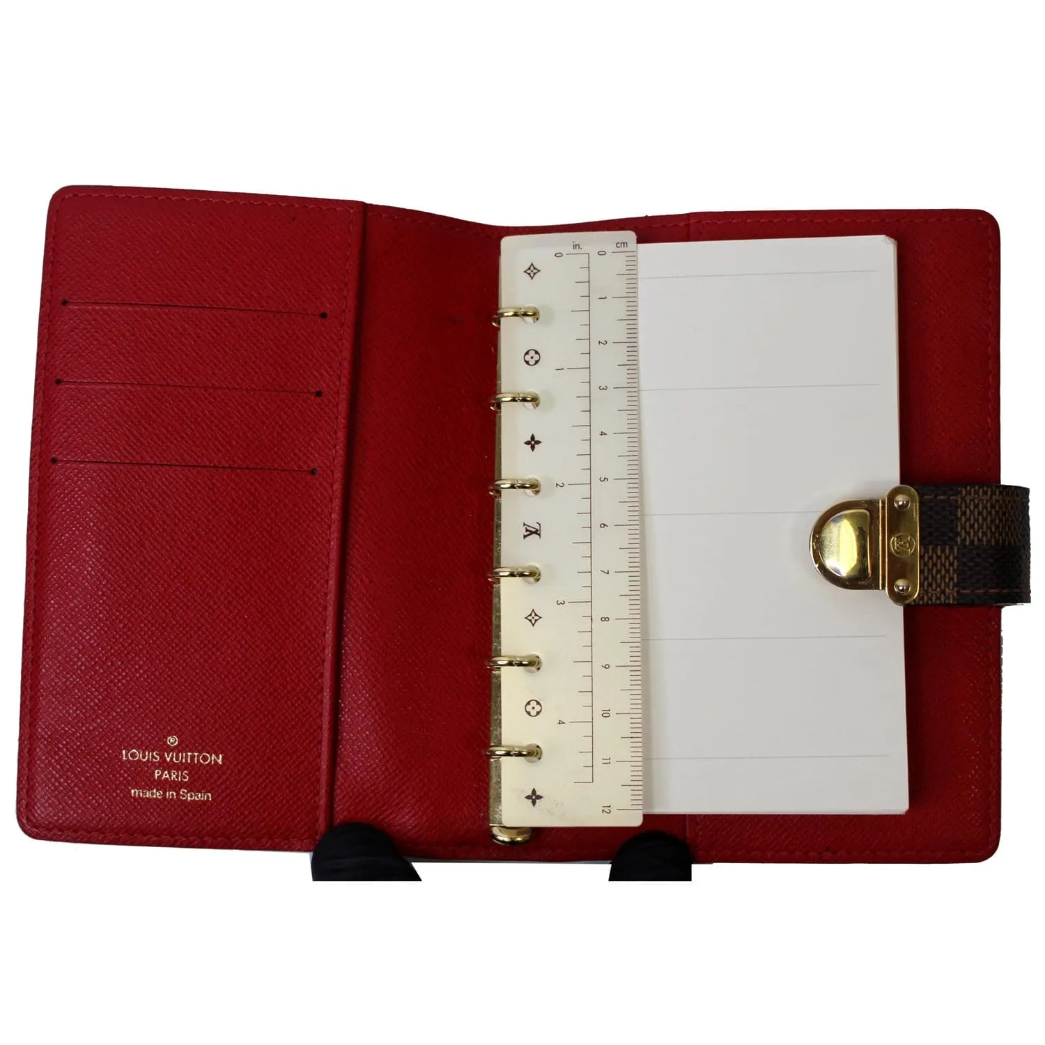 LOUIS VUITTON Agenda Koala Damier Ebene Day Planner Cover Brown