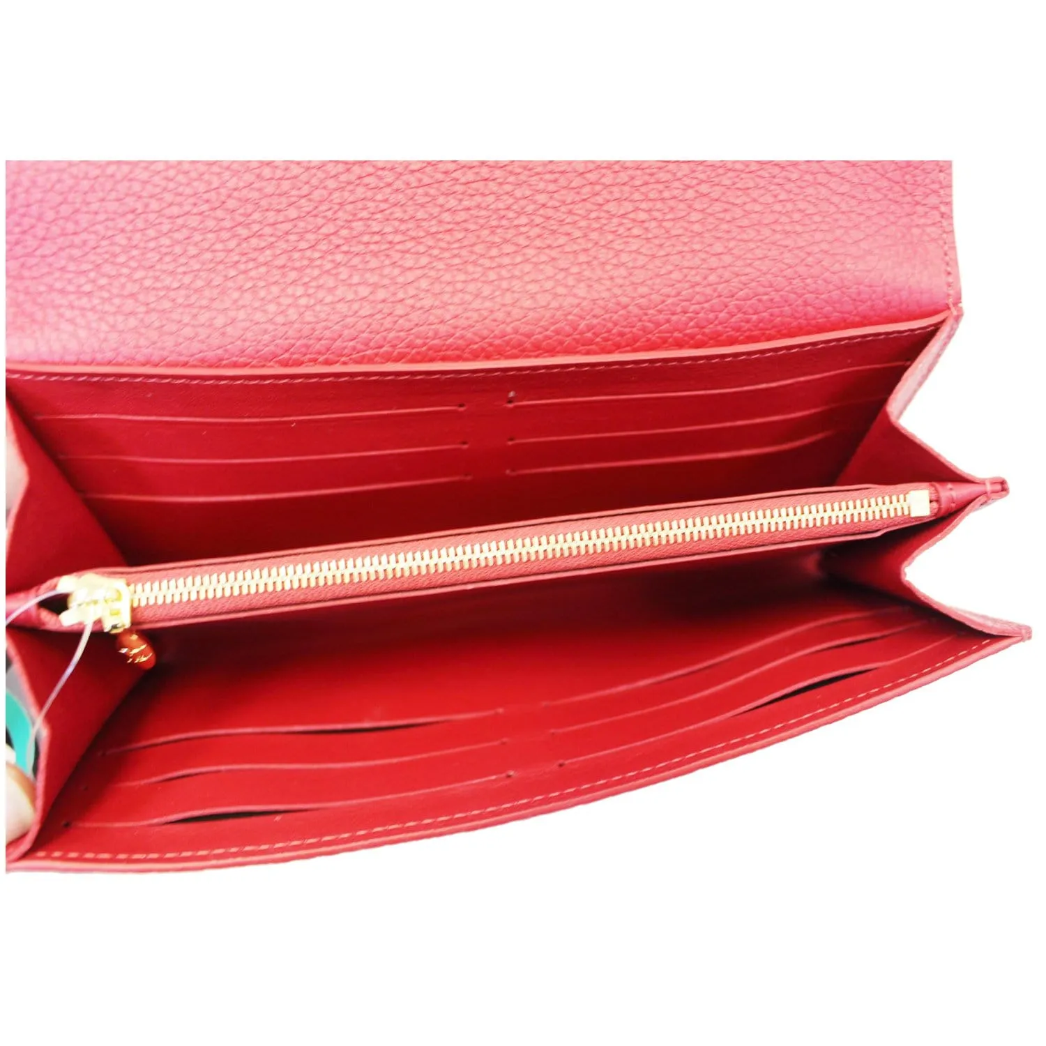 Louis Vuitton Capucines Taurillon Leather Wallet Scarlet - 25% OFF