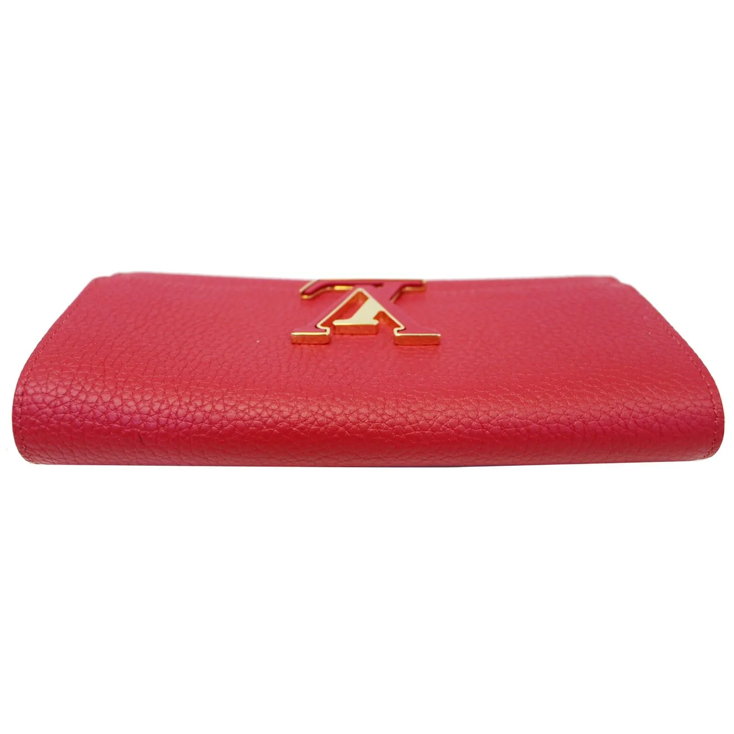 Louis Vuitton Capucines Taurillon Leather Wallet Scarlet - 25% OFF