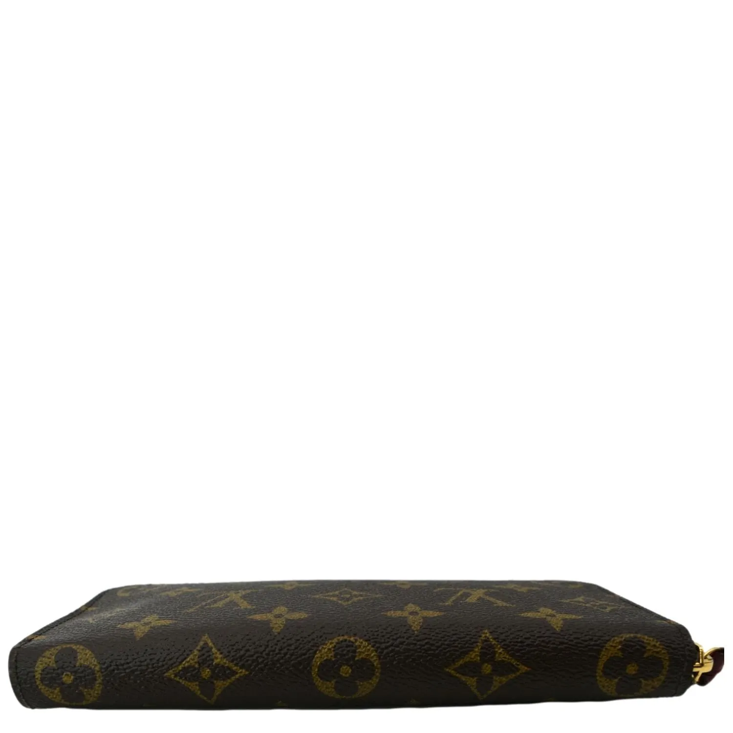 LOUIS VUITTON Clemence Monogram Canvas  Wallet Brown