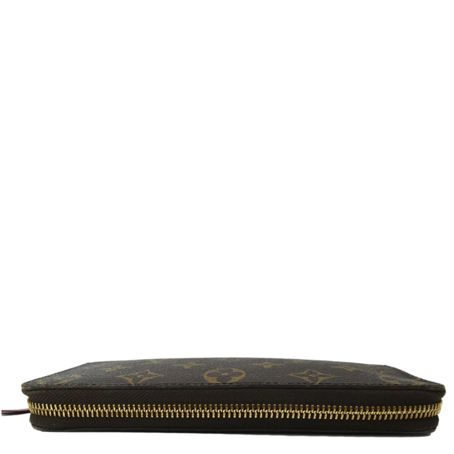 LOUIS VUITTON Clemence Monogram Canvas  Wallet Brown