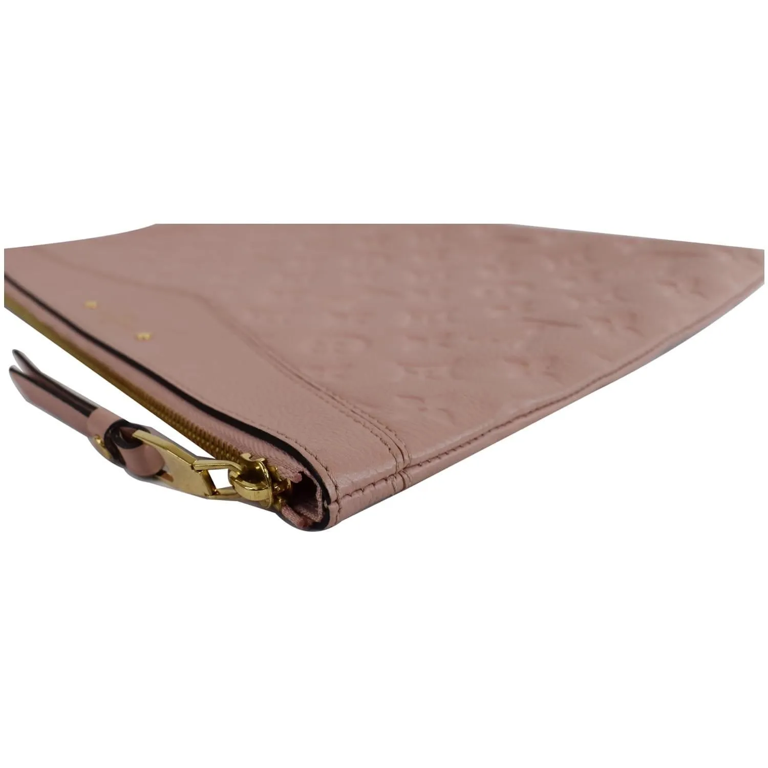 LOUIS VUITTON Daily Pouch Monogram Empreinte Leather Clutch Rose Poudre - 20% OFF
