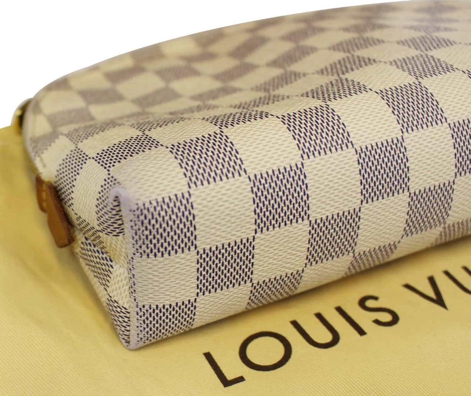 LOUIS VUITTON Damier Azur Pochette Cosmetic GM Pouch