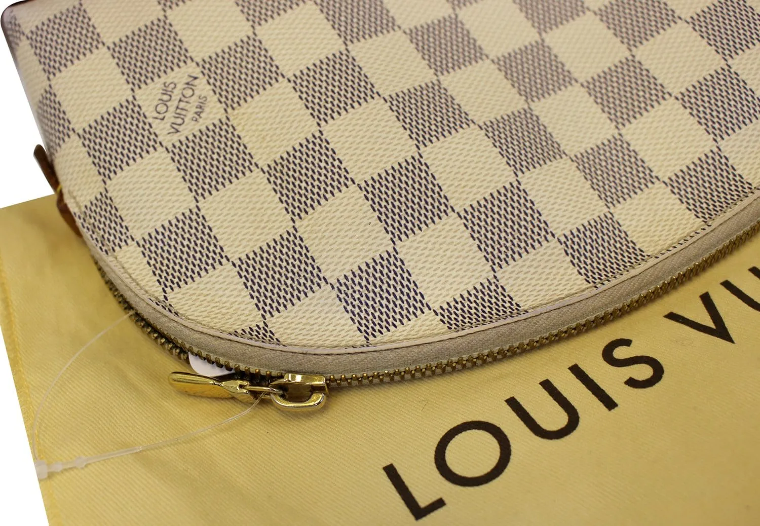 LOUIS VUITTON Damier Azur Pochette Cosmetic GM Pouch