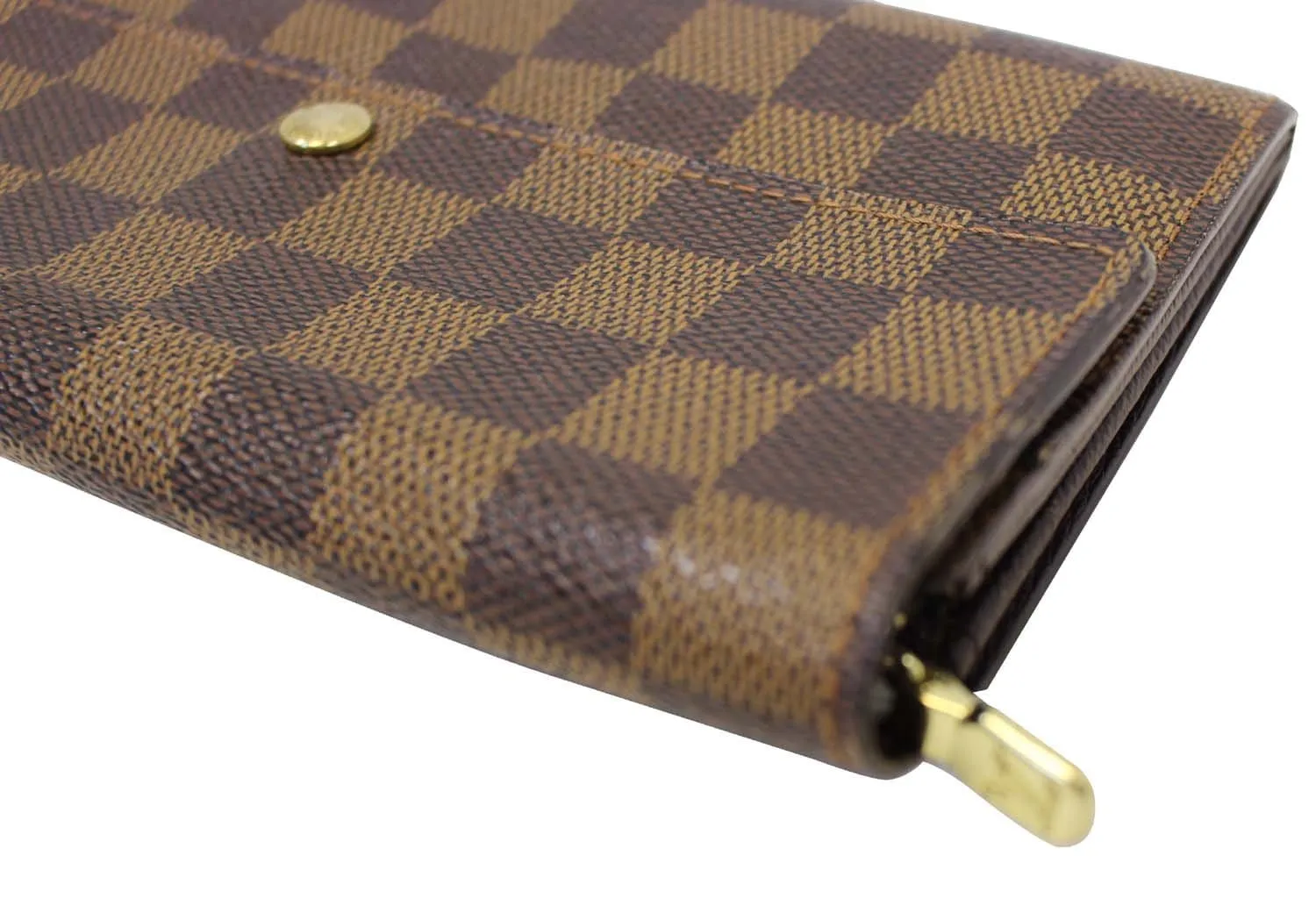 LOUIS VUITTON Damier Ebene Brown Sarah Wallet - Sale
