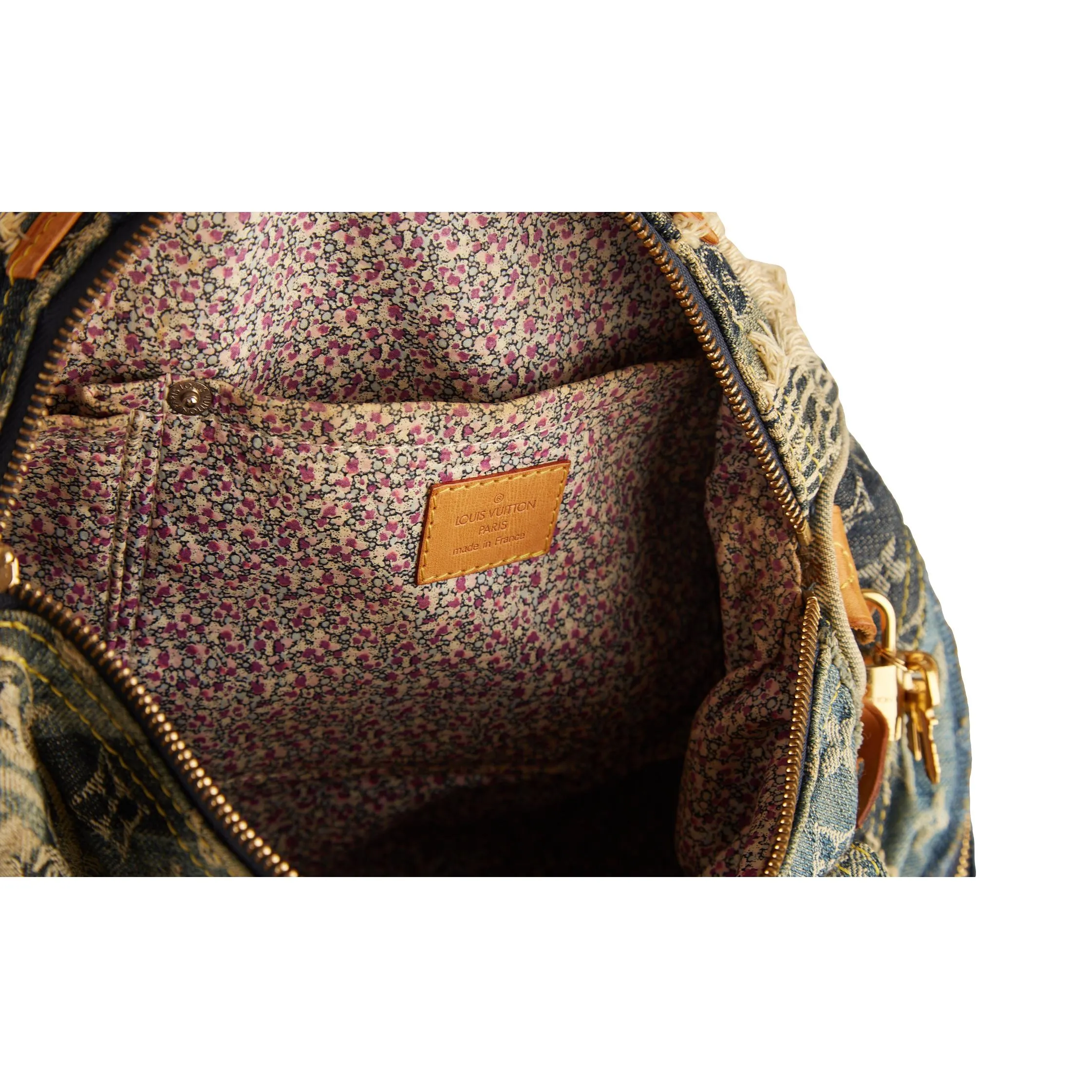 Louis Vuitton Denim Patchwork Speedy 30