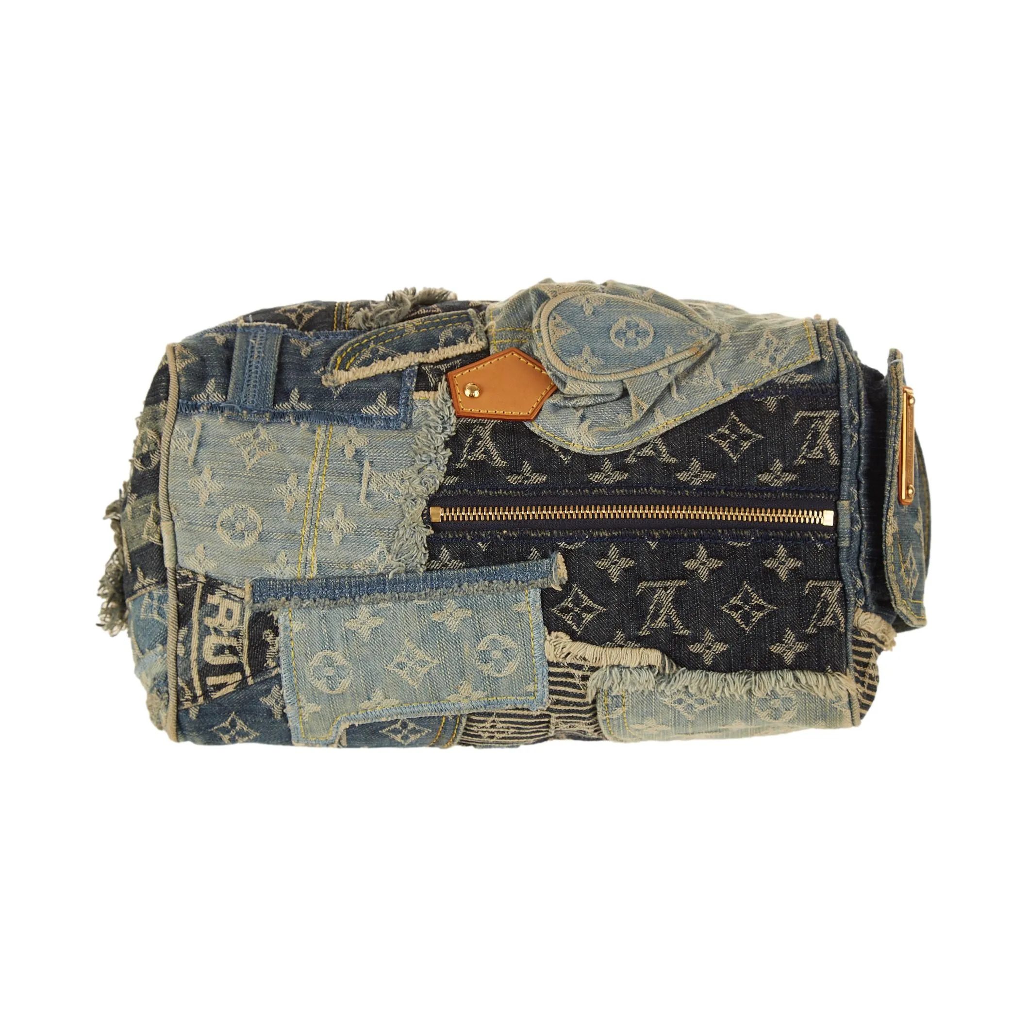 Louis Vuitton Denim Patchwork Speedy 30