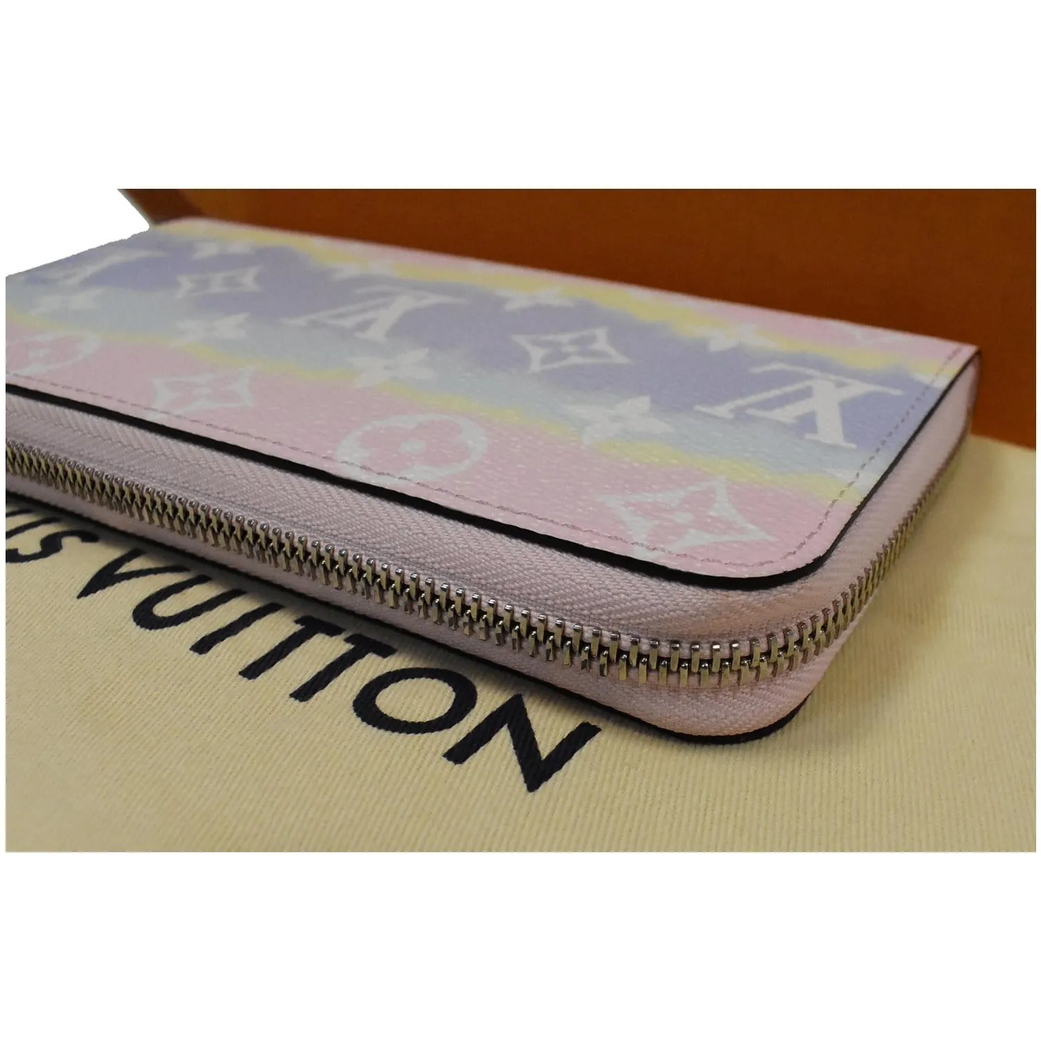 LOUIS VUITTON Escale Monogram Coated Canvas Zippy Wallet Pastel