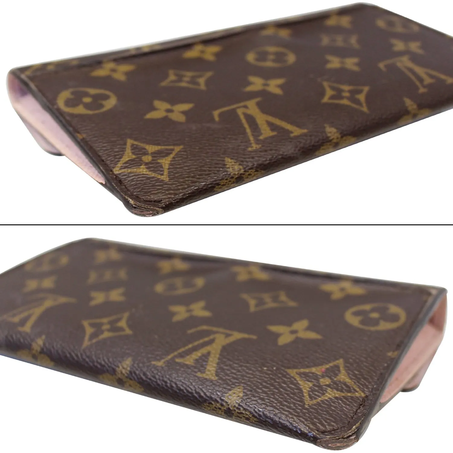 LOUIS VUITTON Jeanne Monogram Canvas Wallet Rose Ballerine
