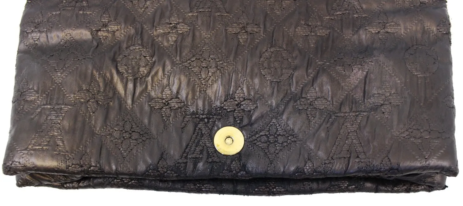 LOUIS VUITTON Limelight Monogram Leather clutch Black
