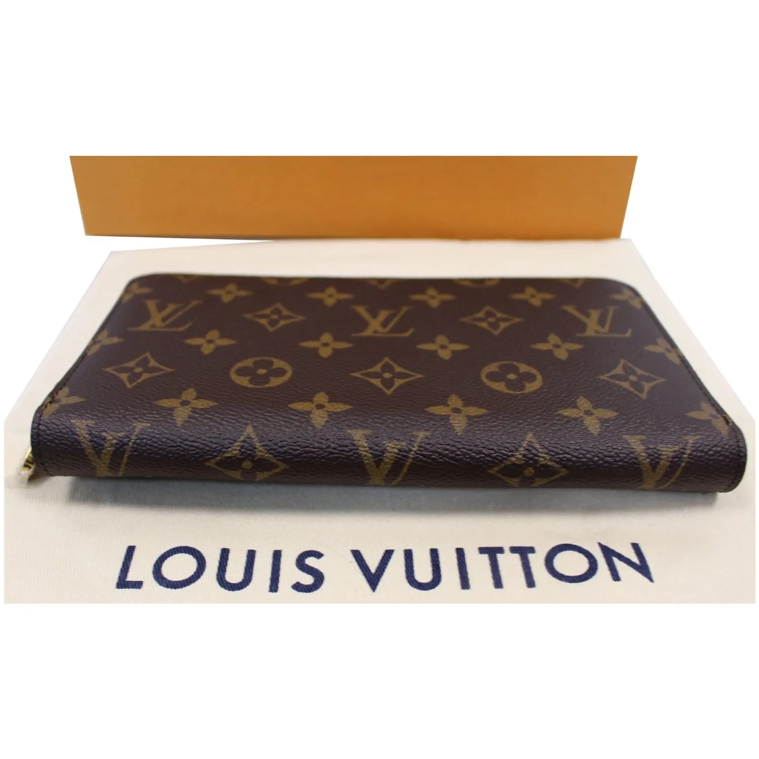 LOUIS VUITTON Monogram Canvas Zippy Long Wallet Brown