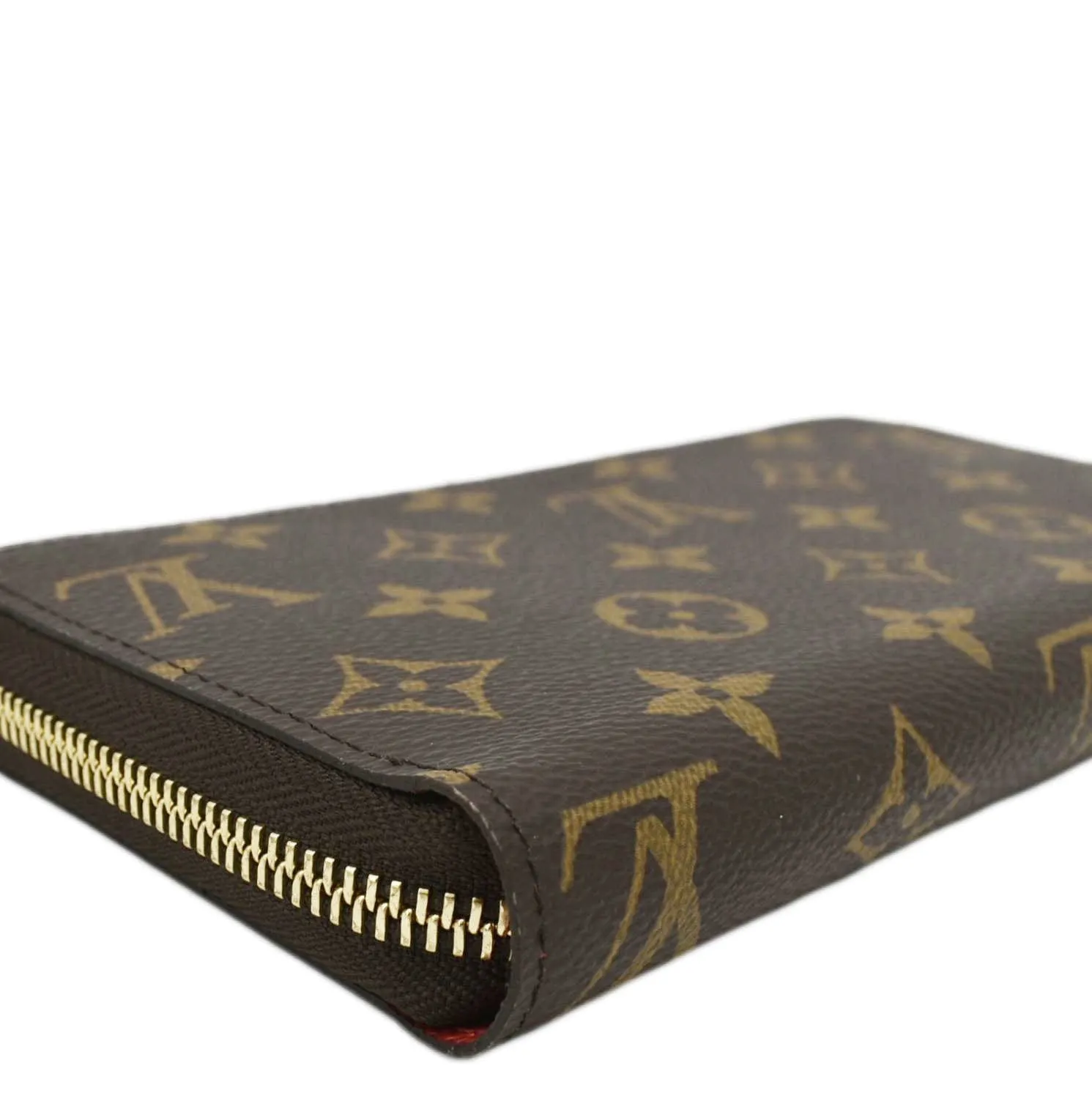 LOUIS VUITTON Monogram Canvas Zippy Wallet Brown