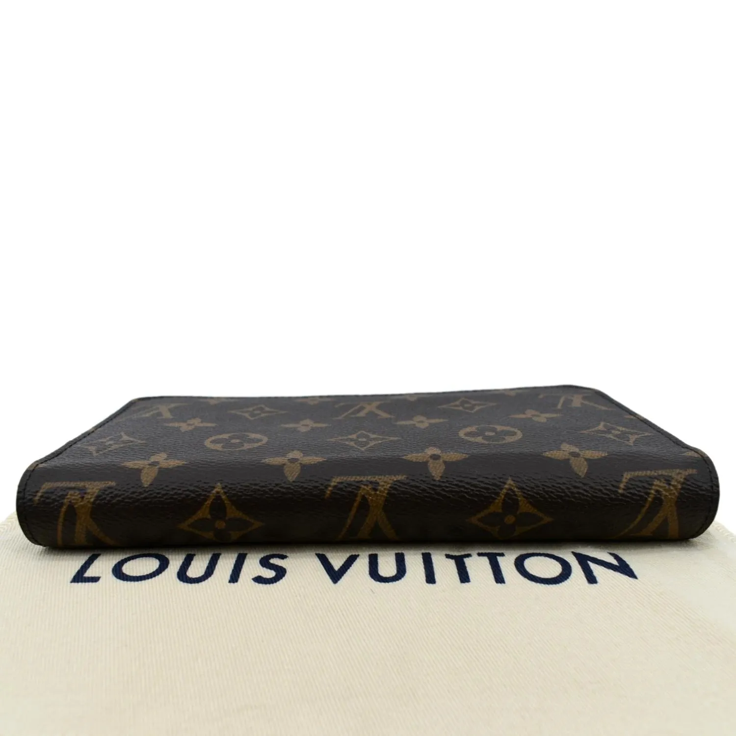 LOUIS VUITTON Monogram Canvas Zippy Wallet Brown