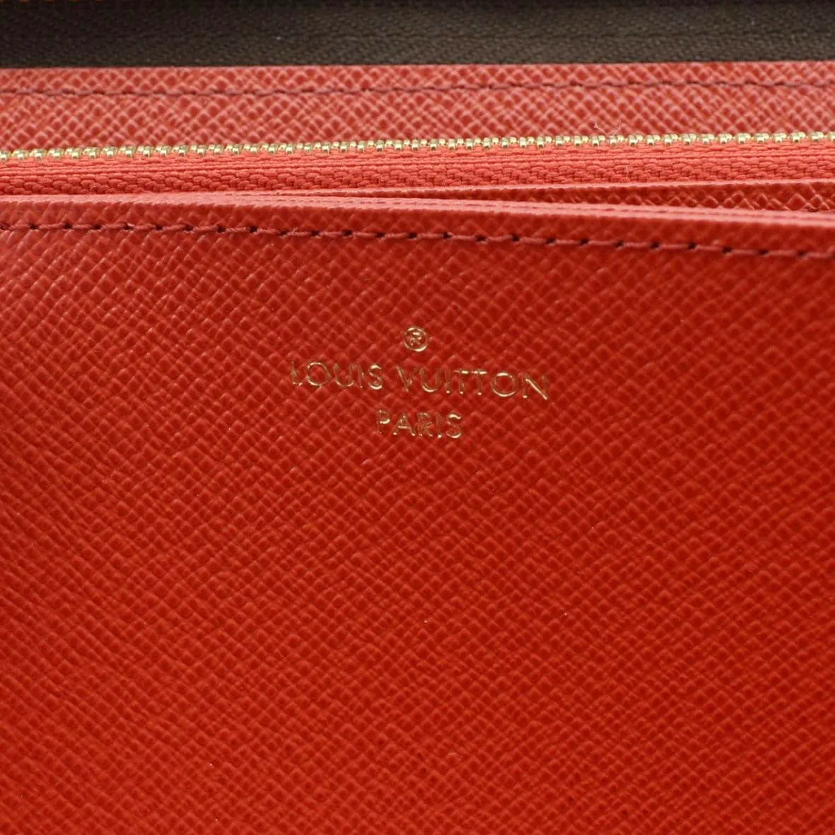LOUIS VUITTON Monogram Canvas Zippy Wallet Brown