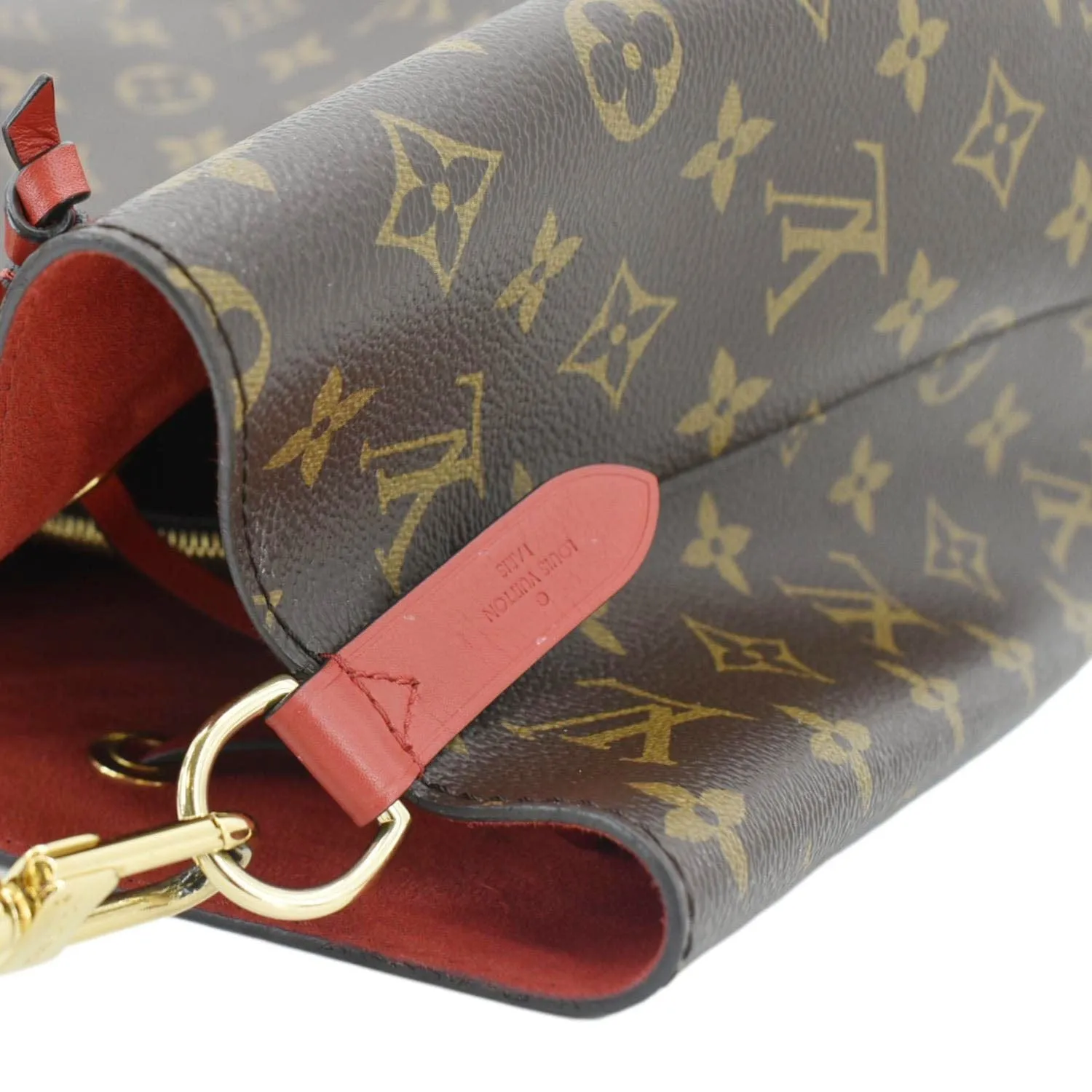 LOUIS VUITTON NeoNoe Monogram Canvas Shoulder Bag Red