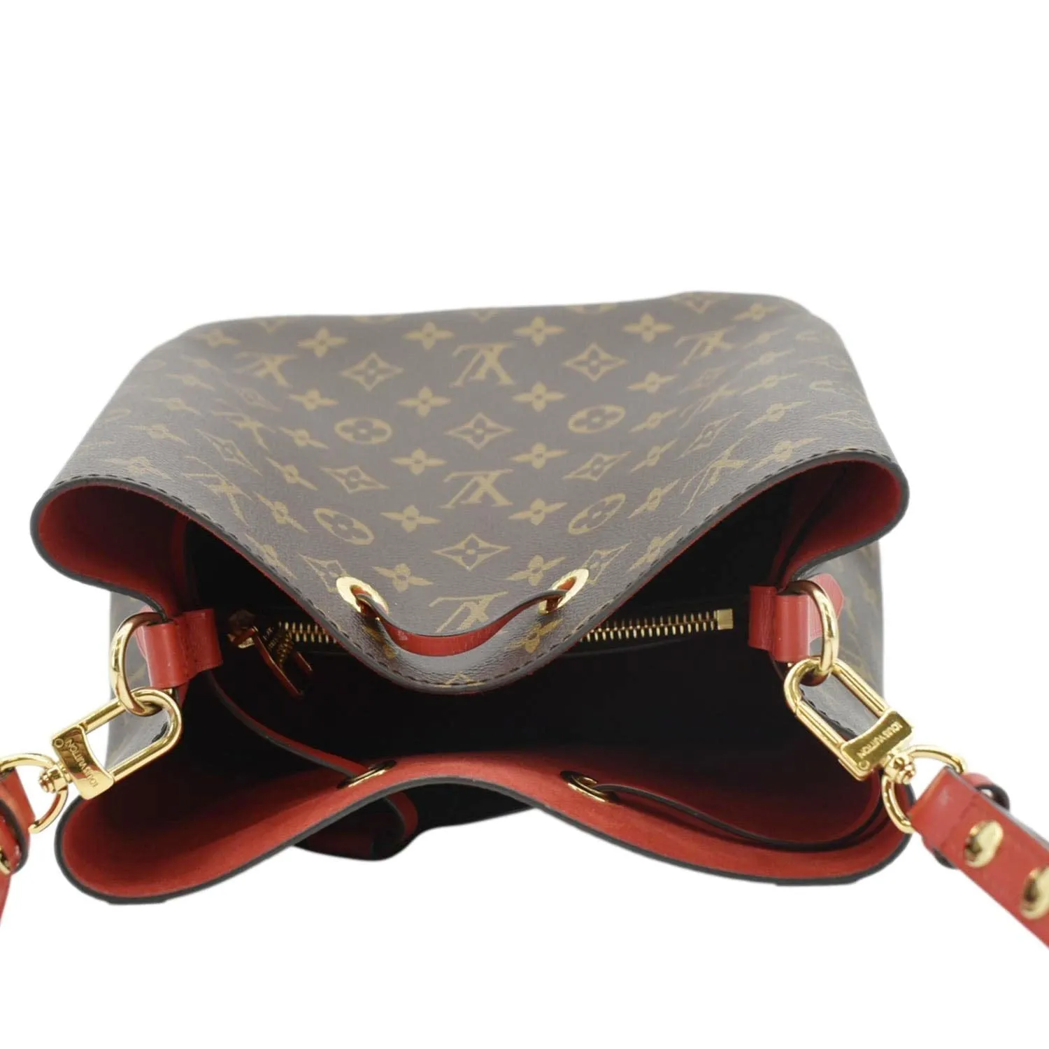 LOUIS VUITTON NeoNoe Monogram Canvas Shoulder Bag Red